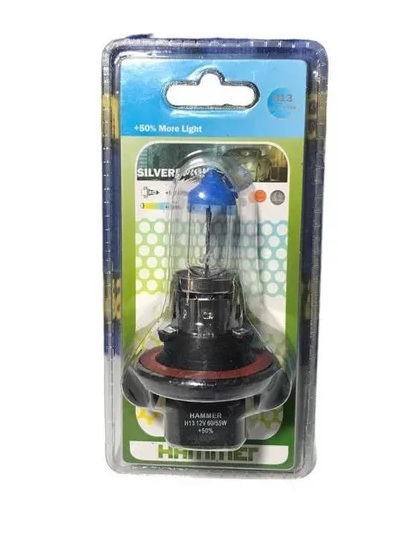 BOMBILLO HALOGENO H13 12 VOLTIOS 60/55Watts. HAMMER