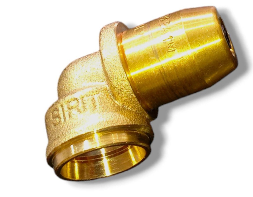 CONEXION 8mm. BRONCE CURVA 90 Grados IVECO TECTOR / STRALIS