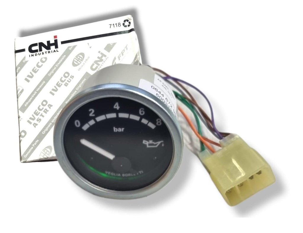 RELOJ INDICADOR PRESION ACEITE MOTOR IVECO EURO TRAKKER / EURO TECH / EURO CARGO / TRAKKER / STRALIS "EL QUE ESTA DISPONIBLE ESTA DAÑADO"
