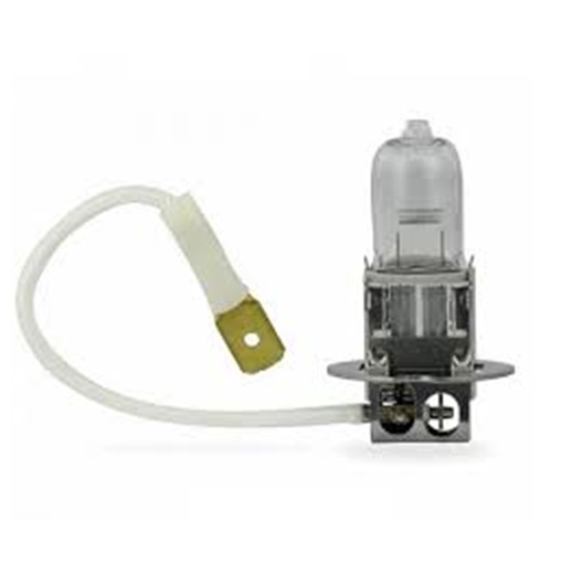 BOMBILLO H3 HALOGENO 70 Watts. CON CABLE PK225 24Volts.
