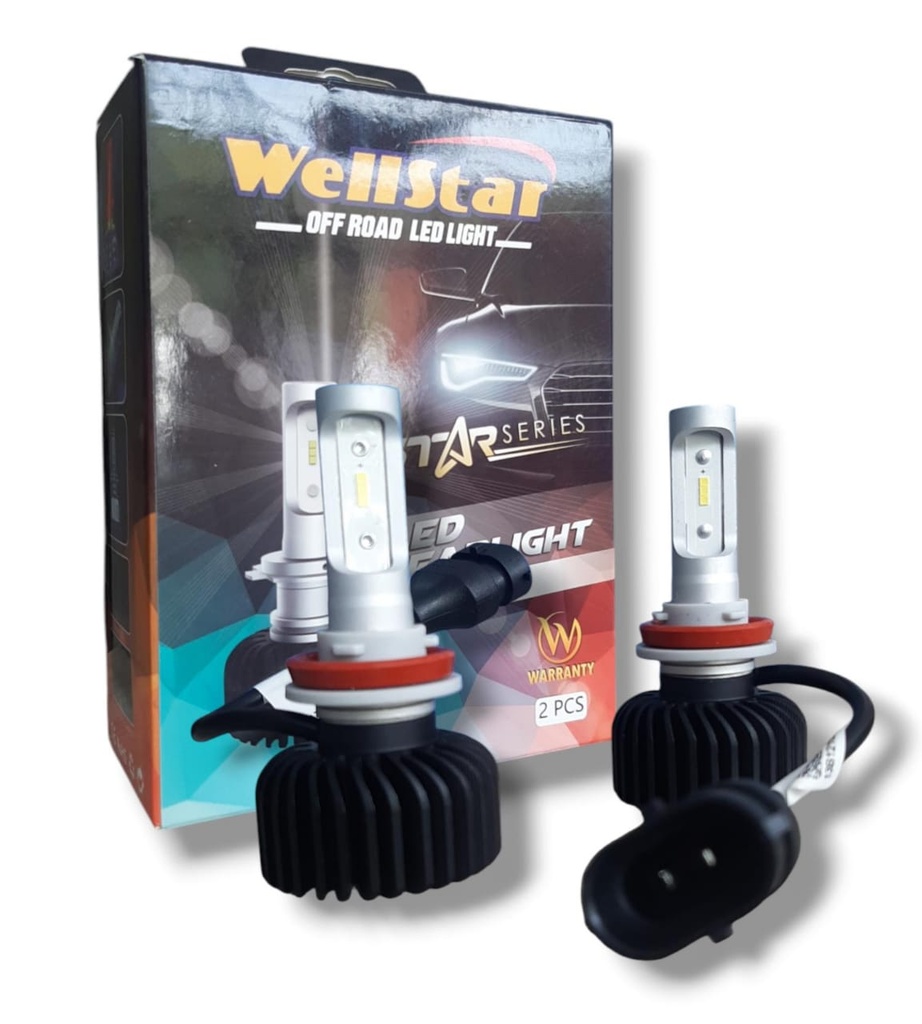 PAR BOMBILLO HALOGENO H11 LED 20Watts. LUZ BLANCA STAR SERIE 1 NEBLINEROS IVECO STRALIS