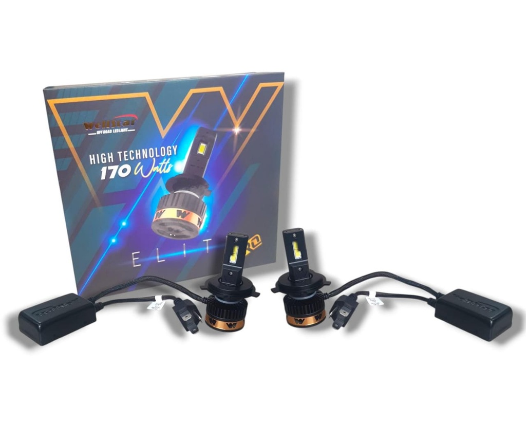 PAR BOMBILLO HALOGENO ELITE PRO 170Watts. 30.000 Lúmenes H4 LUZ BLANCA IVECO EURO TRAKKER / DAILY