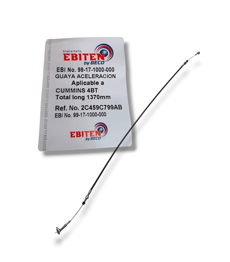 [CA-17-1000-000] GUAYA DE ACELERADOR FORD CARGO 815 / CUMMINS 4BT