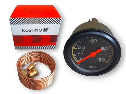 [OA-5001BC] RELOJ PRESION ACEITE MOTOR MECANICO KOSHIYO UNIVERSAL