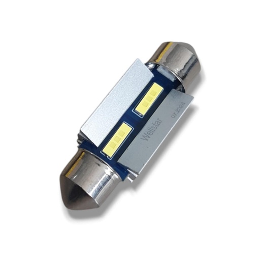 [BAL-36MM] BOMBILLO TABACO LUZ INTERNA 36mm. BLANCO