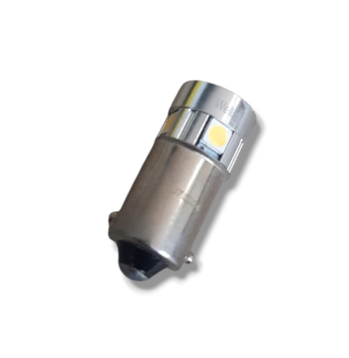 [BA9S] BOMBILLO UN CONTACTO TIPO BALA LED BA9 BLANCO