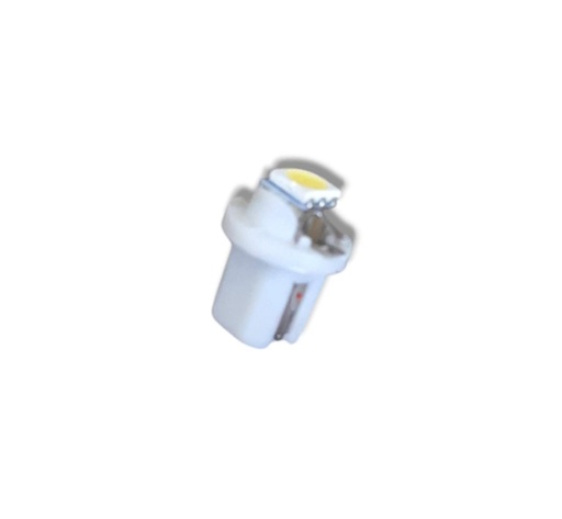 [B8-5D] BOMBILLO TABLERO MINI MUELA CON SOCATE LED B8 BLANCO