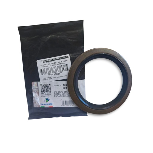 [0734310387] ESTOPERA EJE MANDO CAJA ZF IVECO STRALIS / TRAKKER 55x75x8mm