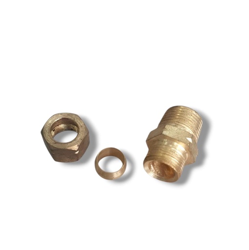 [B6810MM-06LA] COMPRESION x NPT 10mm x 3/8 LATONADO